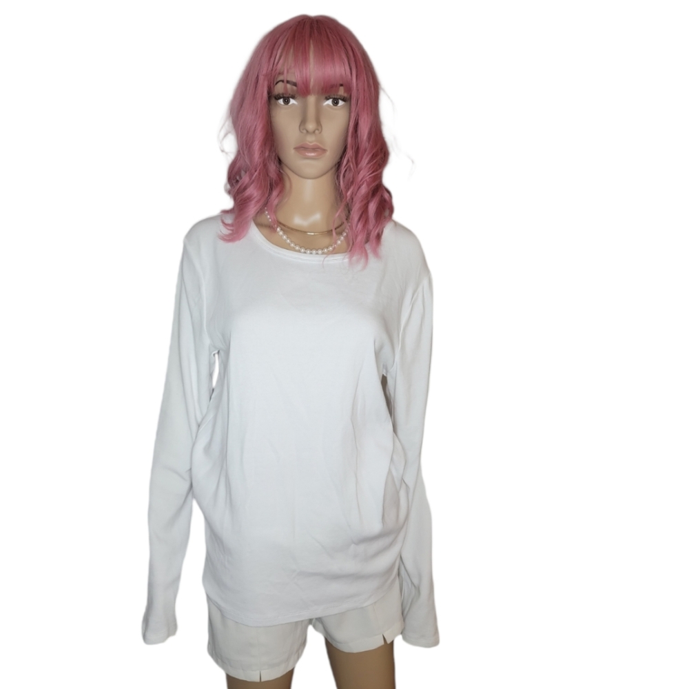GAP WOMEN'S WHITE LONG SLEEVE SHIRT SIZE XL